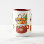 Adorables Weihnachten Herrliche Eichhörnchen-Tasse Tasse (Zentrum)