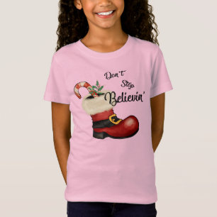 Adorables Weihnachten Hör nicht auf zu glauben' T-Shirt
