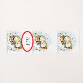 Adorables Weihnachten Snowman & Frauen Yogamatte (Rückseite (Horizontal))