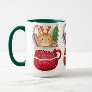 Adorables Weihnachten Wunderbare Katze Tasse