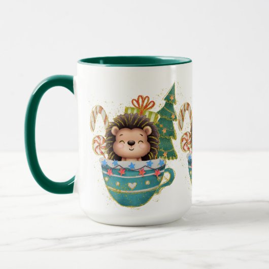 Adorables Weihnachten Wunderbare Löwe-Tasse Tasse (Links)