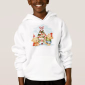 Adorables Weihnachtsbären und Bäume Hoodie (Vorderseite)