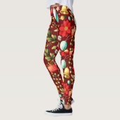 Adorables Weihnachtsgeschenke und Ornamente Leggings (Links)