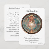 Adoration, Act of Spiritual Communion, Prayer Card Einladung (Vorne/Hinten)