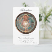Adoration, Act of Spiritual Communion, Prayer Card Einladung (Stehend Vorderseite)