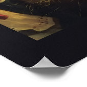 Adoration des Kindes - Honthorst c1622 Poster (Ecke)