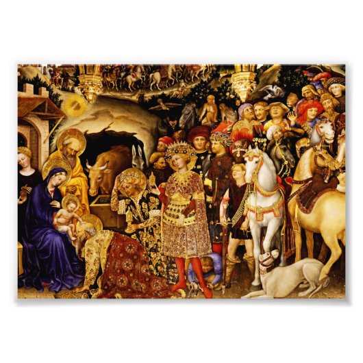 Adoration of the Magi by Gentile da Fabriano Fotodruck (Vorne)