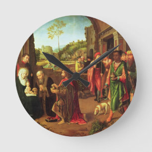Adoration of the Magi Runde Wanduhr