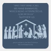 Adoration of the Nativity Sticker – Manger Scene (Vorderseite)
