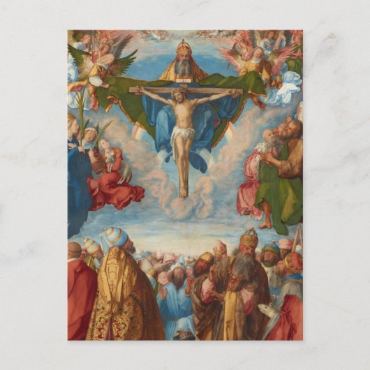 Adoration of the Trinity detail by Albrecht Durer Postkarte (Vorderseite)