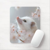 Adorativer Igel unter Frühlingsblüten Mousepad (Mit Mouse)