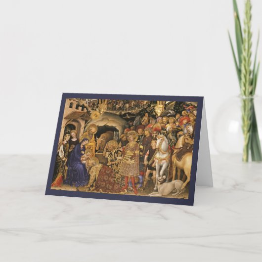 Adorazione dei Weisen Feiertagskarte (Vorderseite)