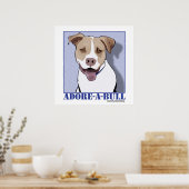 Adore-a-bull Desmond the Pit Bull Poster (Küche)