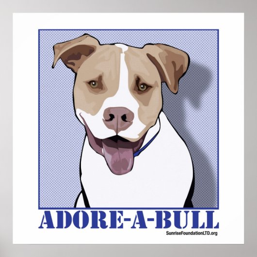 Adore-a-bull Desmond the Pit Bull Poster (Vorne)