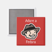 Adore a Fedora Magnet (Vorderseite/Rückseite)