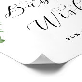 Adore Floral Bubbles Neu verheiratetes Sendoff Wed Poster (Ecke)