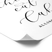 Adore Floral Ließ sie zum Hochzeitszeichen Poster (Ecke)