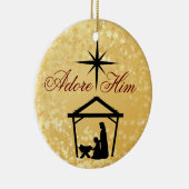 Adore Him - Nativity Scene Ornament (Rechts)