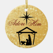 Adore Him - Nativity Scene Ornament (Vorne)