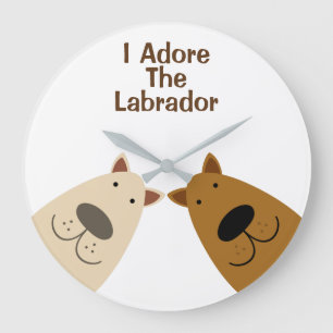 Adore Labrador Große Wanduhr
