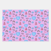 Adore pop lover valentine geschenkpapier set (Vorderseite 3)