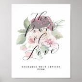 Adore Power der Hochzeitssignatur der Liebe Poster (Vorne)