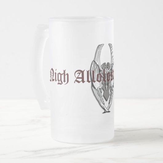 Adorian Bier-Tasse Mattglas Bierglas (Vorderseite Links)