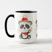 Adorieren Weihnachten Winter Panda Kaffee Tasse (Links)
