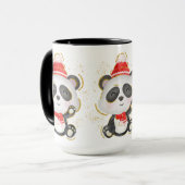 Adorieren Weihnachten Winter Panda Kaffee Tasse (Vorderseite Links)