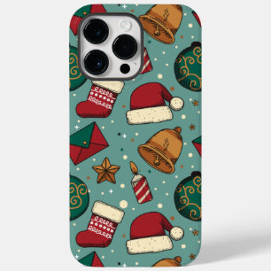 Adorieren Weihnachts-Strumpf und Weihnachtsmannmüt Case-Mate iPhone 14 Pro Max Hülle