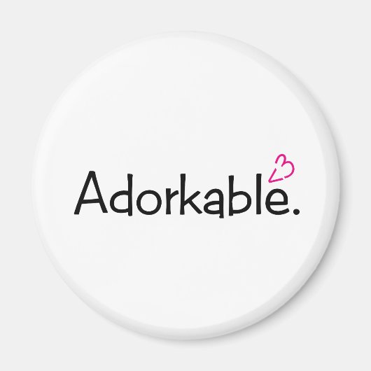 Adorkable <3 magnet (Vorne)