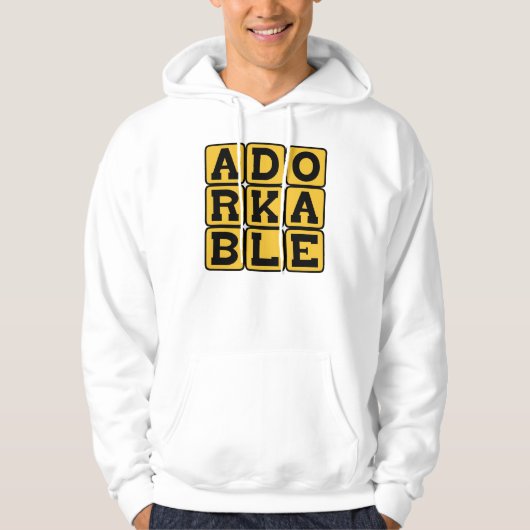 Adorkable, bezaubernder Depp Hoodie (Vorderseite)