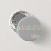 adorkable button (Vorne & Hinten)