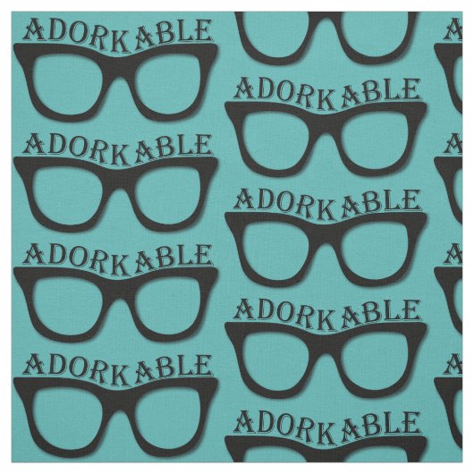 Adorkable - Depp - Nerd - Geek - Neuheits-Gewebe Stoff (Muster)