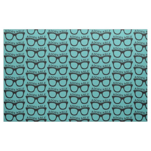 Adorkable - Depp - Nerd - Geek - Neuheits-Gewebe Stoff (Fat Quarter (45,7 x 55,9 cm))