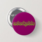 Adorkable (Grün) Button (Vorne & Hinten)