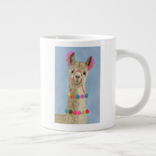 Adorned Llama - Beige Jumbo-Tasse
