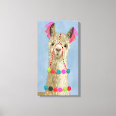 Adorned Llama - Beige Leinwanddruck (Vorderseite)
