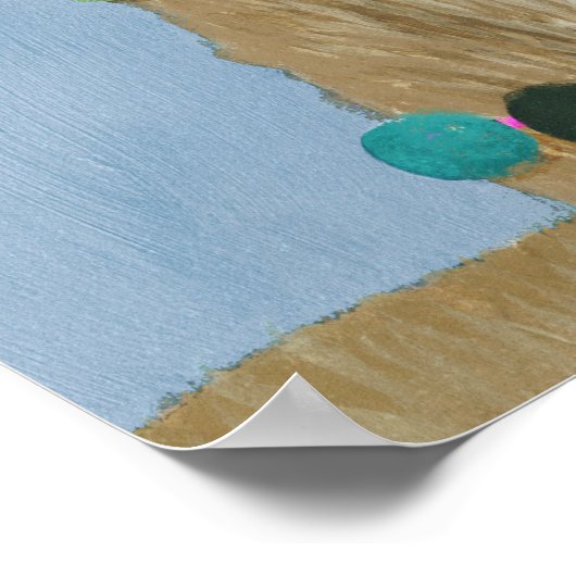 Adorned Llama - Beige Poster (Ecke)