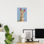 Adorned Llama - Beige Poster (Heimbüro)