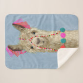 Adorned Llama - Beige Sherpadecke (Vorderseite (Horizontal))