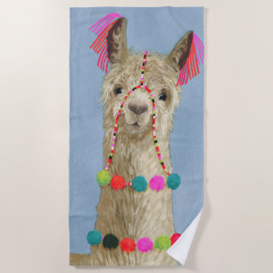 Adorned Llama - Beige Strandtuch