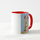Adorned Llama - Beige Tasse (VorderseiteRechts)