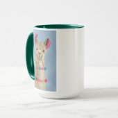 Adorned Llama - Beige Tasse (Vorderseite Links)