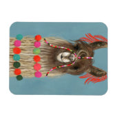 Adorned Llama - Brown Magnet (Horizontal)
