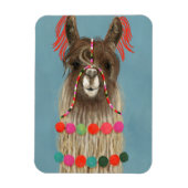 Adorned Llama - Brown Magnet (Vertikal)