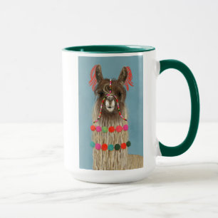Adorned Llama - Brown Tasse