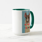 Adorned Llama - Brown Tasse (VorderseiteRechts)