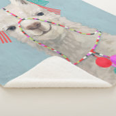 Adorned Llama - White Sherpadecke (3/4)