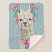 Adorned Llama - White Sherpadecke (Vorderseite)